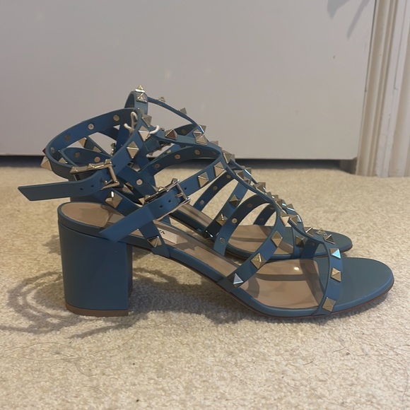 NEW WITH TAGS Valentino Rockstud Caged Leather 60 mm City Sandal SIZE 10